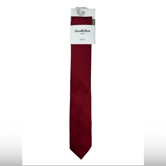 Goodfellow & Co Men's Solid Red Neck Tie One Size - Picture 1 of 6